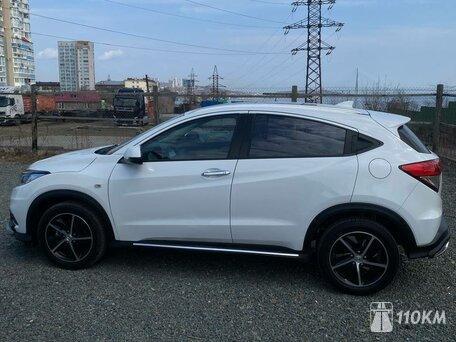 Honda, Vezel, 1500, 172, бензин, внедорожник, вариатор, передний привод, среднее состояние, левый, белый, 2 299 000 ₽